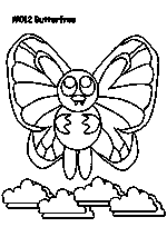 coloriage pokemon butterfree